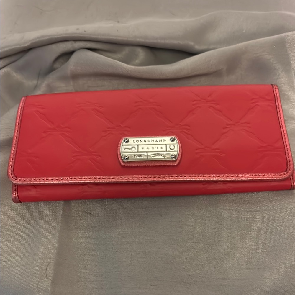 Longchamp leather continental wallet